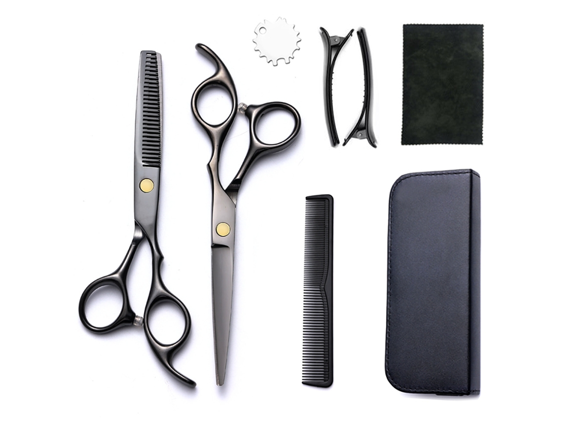 Kit De Tesoura De Corte Cabelo, 8pcs Ferramenta Profissional Para Corte De Cabelo, Para Cabeleireiros E Uso Doméstico Cuich