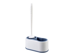 Escova Sanitária de Silicone Macio para Parede com Suporte, Conjunto de Limpeza com Estojo de Armazenamento, Azul AQUAFORGE
