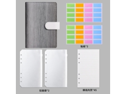 Gradient Macaron Budget Planner A6 Ring Binder With Zipper Pouches, Cash Ledger Notebook Set Standard Bundle Gradient
