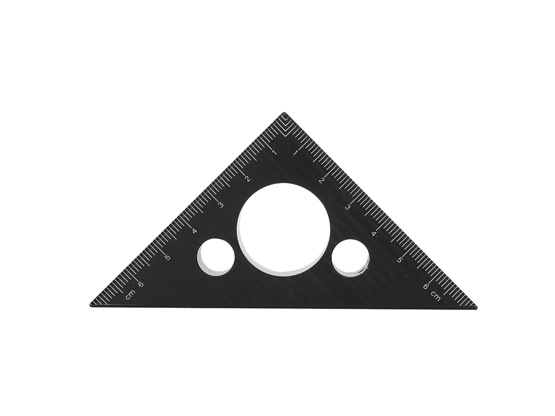 Règua Triangular de Alumínio 45° Espessada S/MARCA