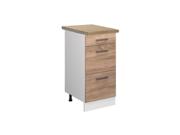 Armário de cozinha R-Line, 40 cm com gavetas, PT Carvalho, Sonoma, Vicco