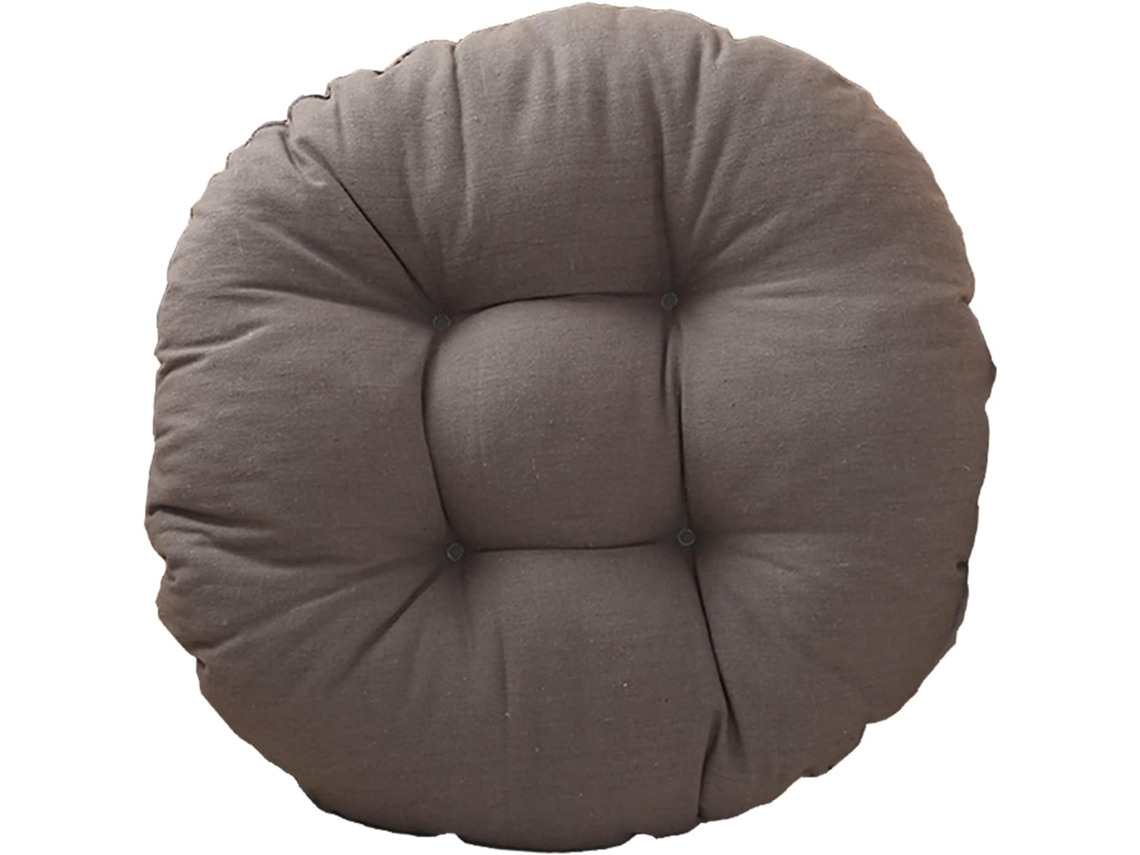 Conjunto De 4 Almofadas Redondas Para Cadeiras Jantar, Com 9cm De Espessura, Ideais Para Uso Interno E Externo Perfeitas