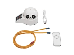 Primerox máquina de Pular Corda Elétrica Inteligente Controle Remoto para Crianças Branca