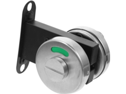 Fechadura De Ocupado / Indicador De Banheiro Em Aço Inoxidável Preto 53mm Simples