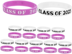 Conjunto De 20 Pulseiras Silicone Para Formatura, Com Design Exclusivo Para Festas E Ajuste Personalizado