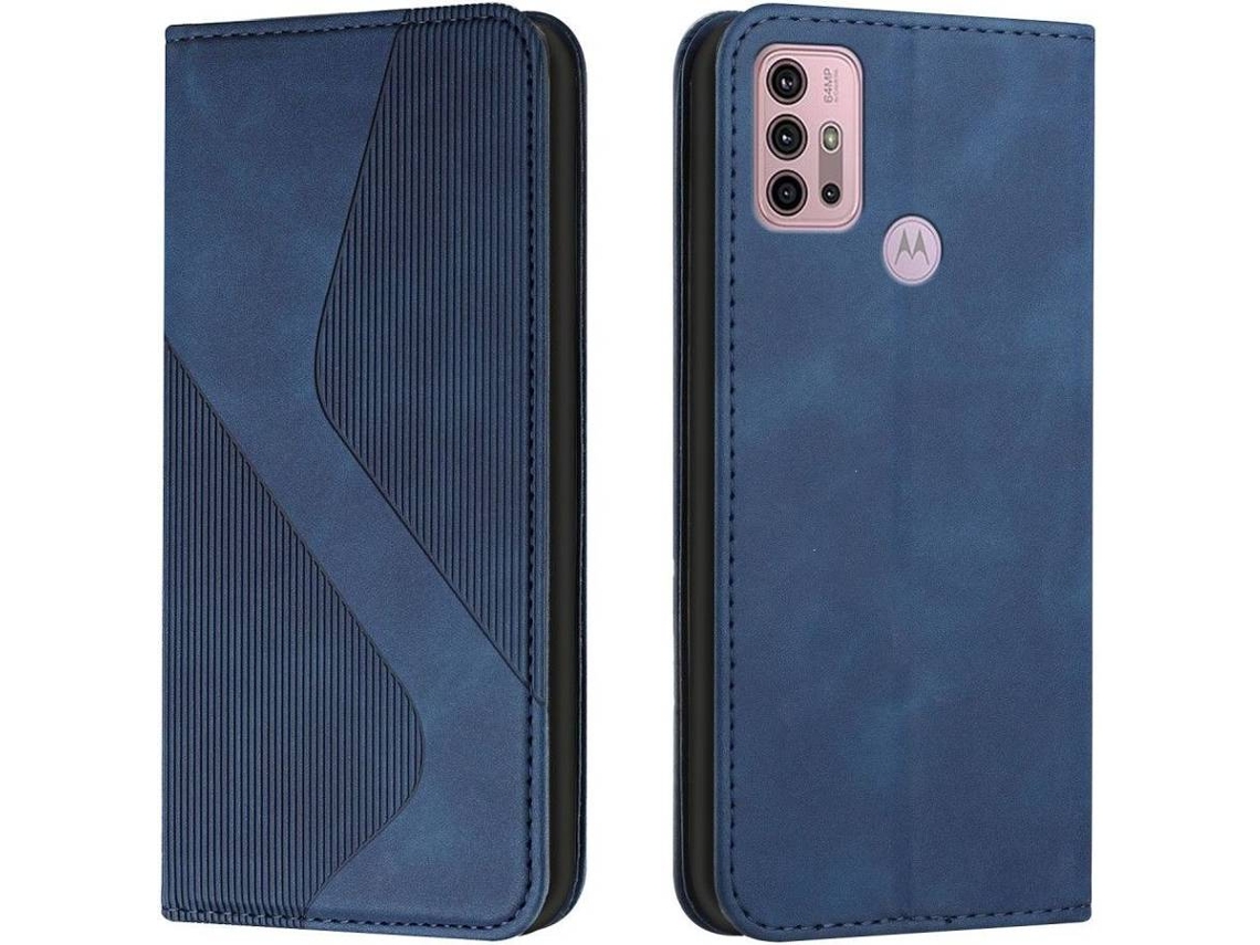 Capa Motorola Moto G10, G20, G30 HFS HOUSE Carteira Azul