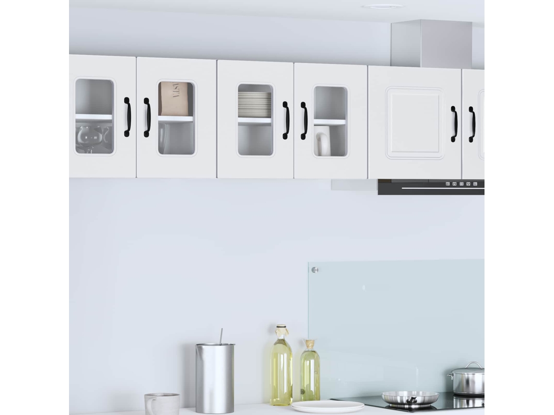Vidaxl Painel De Lava-louça Kalmar 2 Unid. Branco Derivados De Madeira