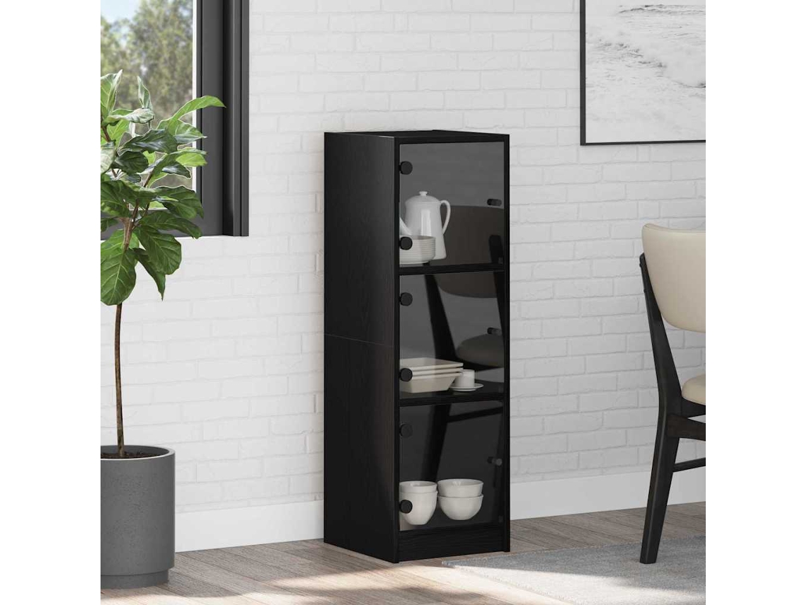 Vidaxl Buffê Carvalho Preto 35 X 37 X 109 Cm Derivados De Madeira