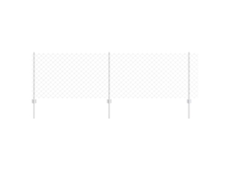 Conjunto 1 Painéis De Cercas Exteriores Vidaxl Prateado Aço (10 X 0,8 M)