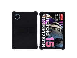 Capa Protetora De Silicone Com Suporte, Compatível Com O Tablet Doogee Tab A9/a9pro De 11 Polegadas.preto Ushion