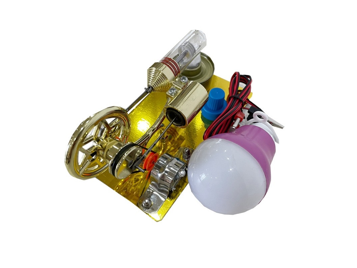Modelo De Motor Stirling (k211 Dourado)