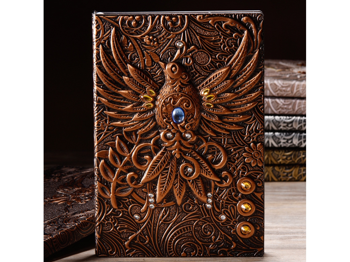 Diário A5 Em Tom Bronze Vermelho, Caderno De 21,2 X 4,2 Cm, Ótimo Presente