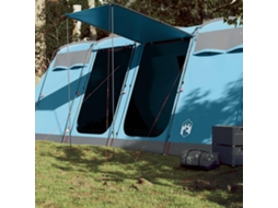 Vidaxl Tenda Familiar Túnel Para 10 Pessoas Impermeável Azul