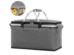 Cesta de Piquenique Portátil Dobrável com 1 Unidade, Ideal para Compras. GOKOCO