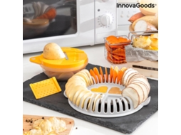 Conjunto para Fritar Batatas no Micro-Ondas com Lâmina e Receitas Chipit Innovagoods