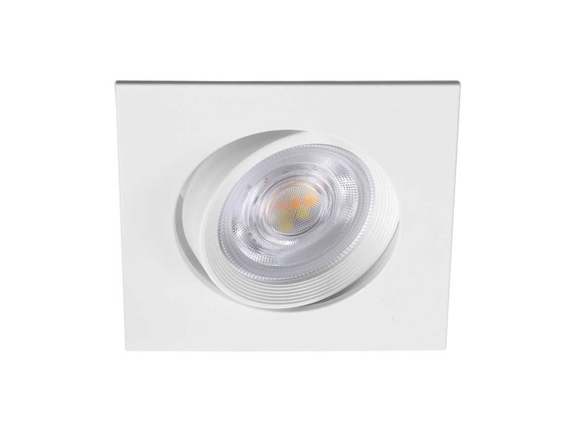 Construído -In Led 3N1 Praça Branca 7W Ip20 BRAYTRON