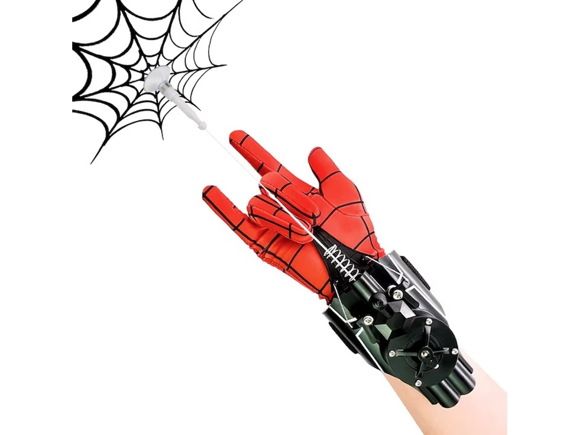 Brinquedo Interativo Lançador De Teia De Aranha, Para Brincadeiras De Faz De Conta, Design Elétrico, Multicolorido, Tamanho 9,8 X 3 Metros.