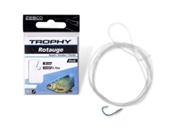 Pacote de 8 Líderes ZEBCO Trophy Roach 0,17Mm 70Cm Taille 10