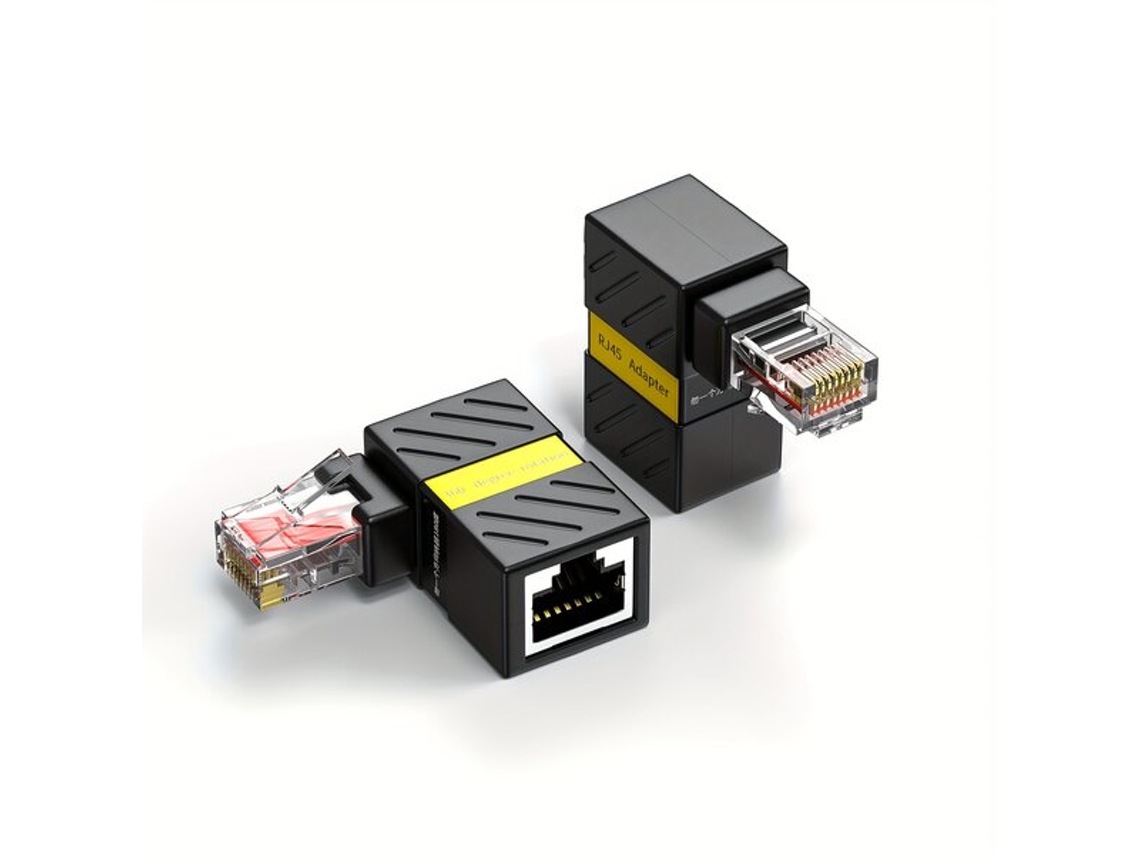 Adaptador De Extensão Ethernet Rj45 Com Rotação De 360°, Conector Com Ângulo De 90° Sem Bateria. Tadvyyvayotoy