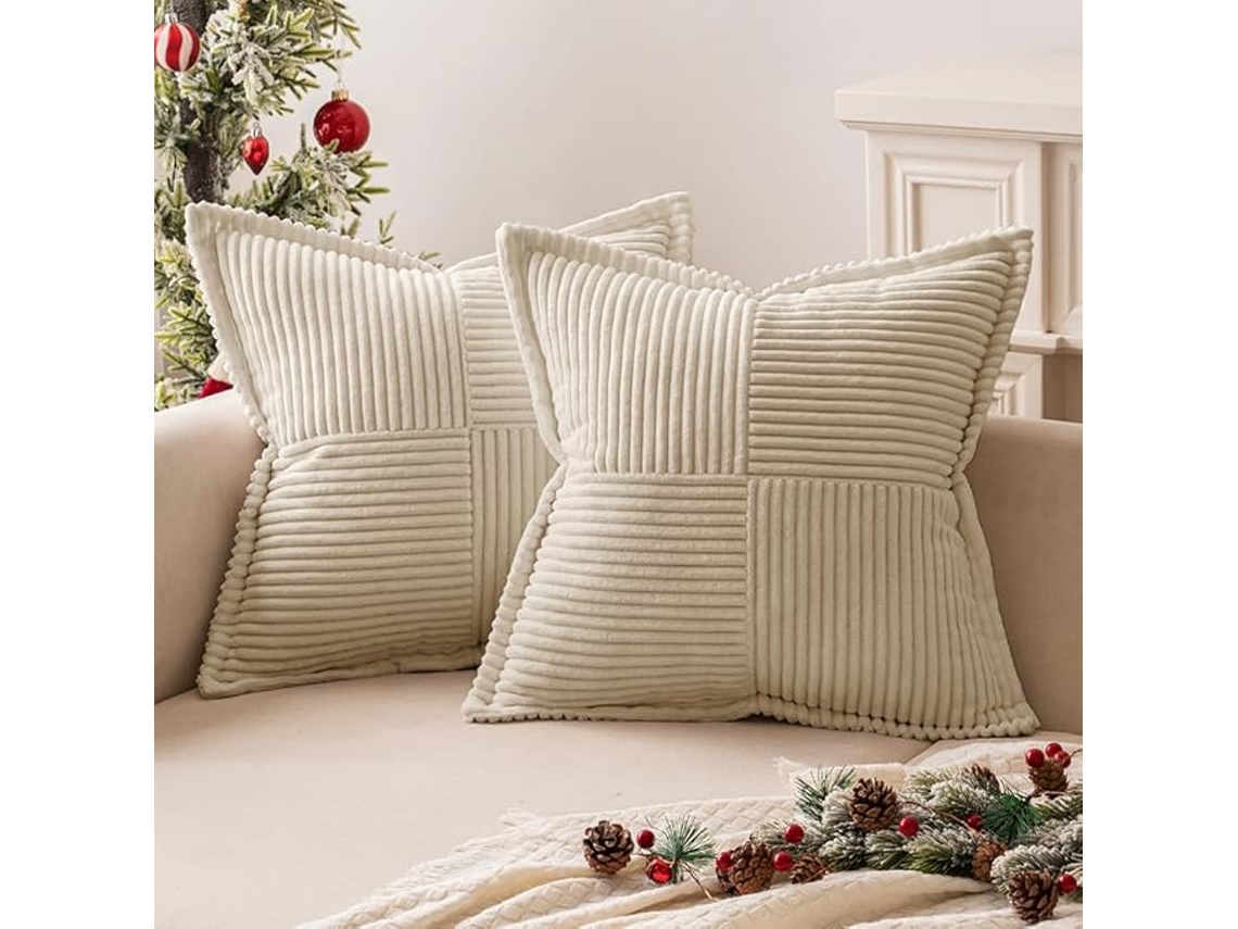 Capas Almofada Veludo Natal 40x40 Conjunto 2 Decorativas ZYBLSSBB