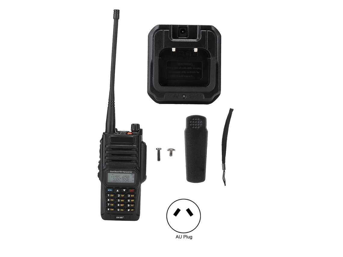 Aetheria rádio Walkie Talkie Uv xr Plus Baofeng Vhf/uhf Dual Band À Prova D'água Ip57 5w 128 Canais