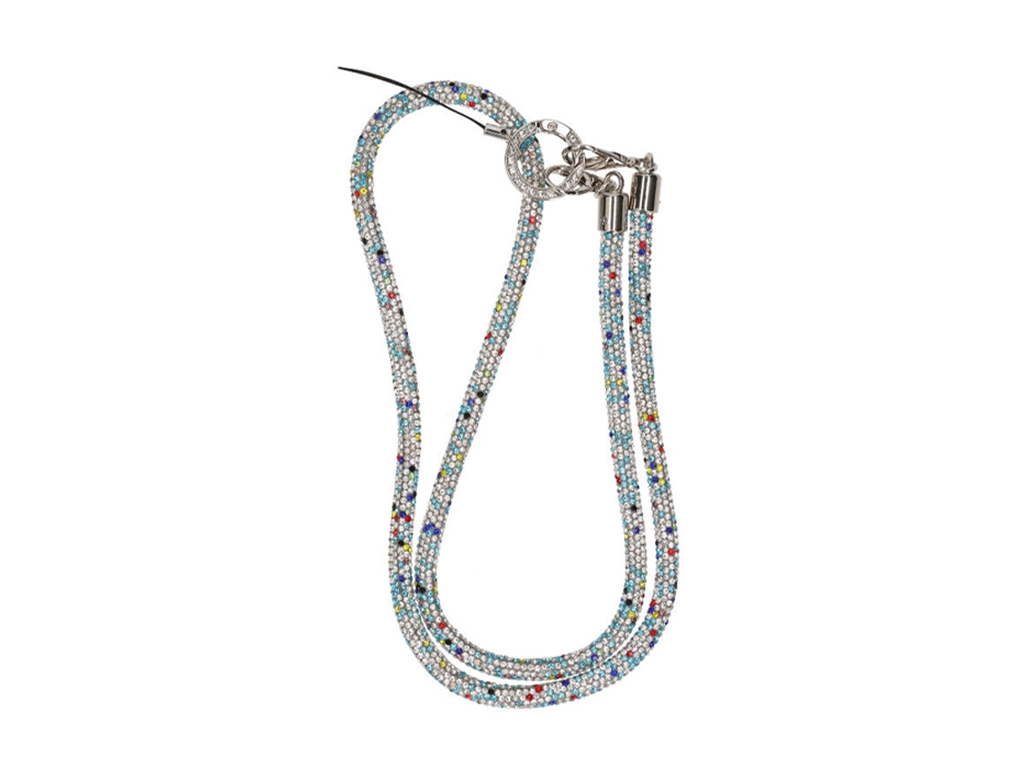 Colar Com Alça Para Celular De 80 Cm - Glitter Multicolorido