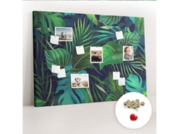Quadro De Cortiça Folhas Exóticas Para O Escritório Espelharte (140x100 Cm)