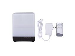 Umidificador de Neblina com Luz Noturna, Difusor de Aroma e Controle Remoto 100 240v Plugue Eu