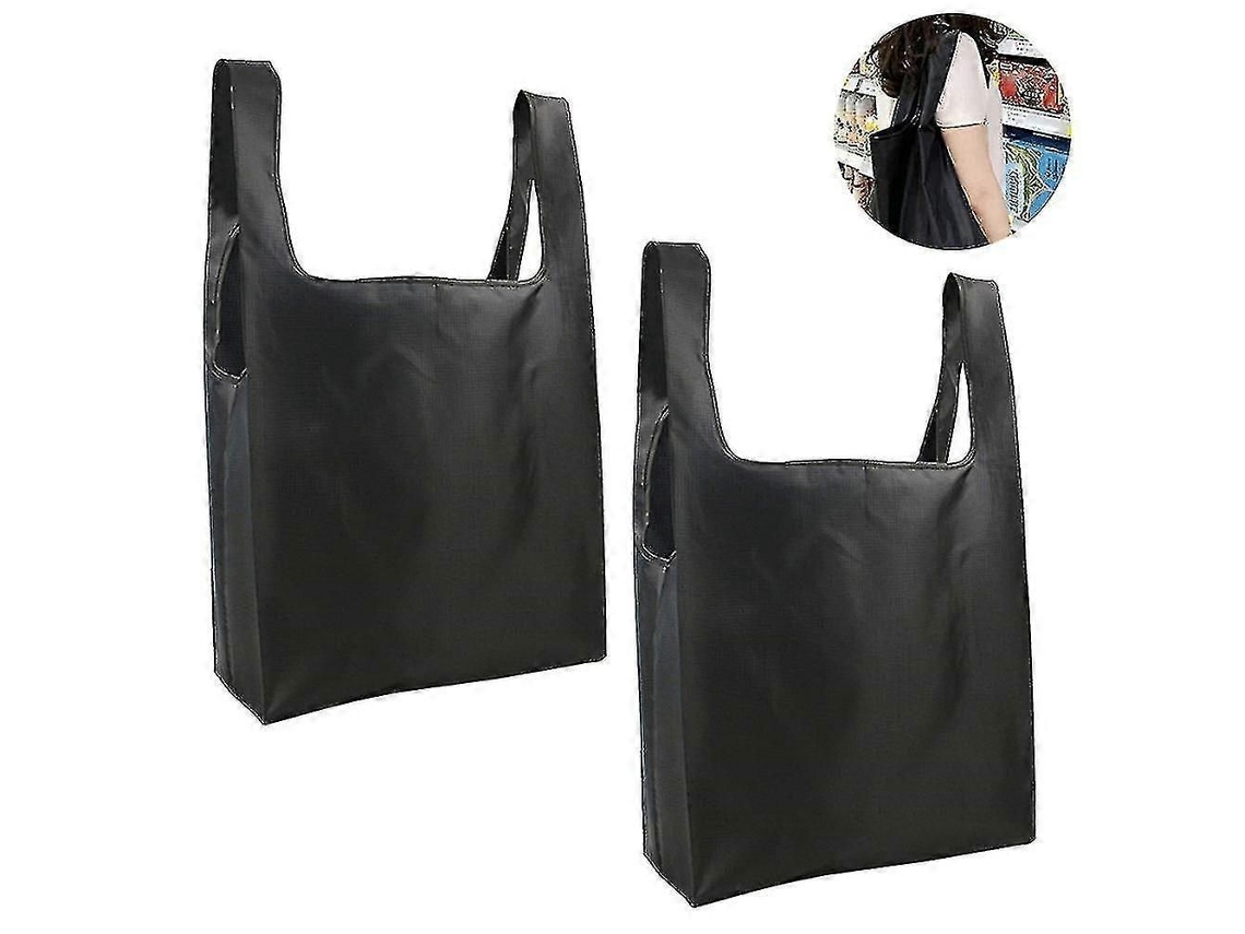Pacote com 2 Sacolas de Compras Reutilizáveis ​​e Dobráveis, Grandes e Ideais para Supermercado GOKOCO