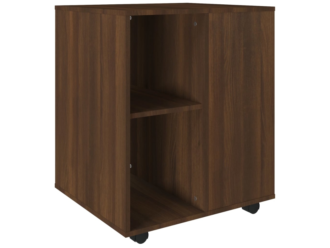 Rolling Cabinet, Rolling Cabinets Vidaxl Marrom Madeira Processada (n/a)