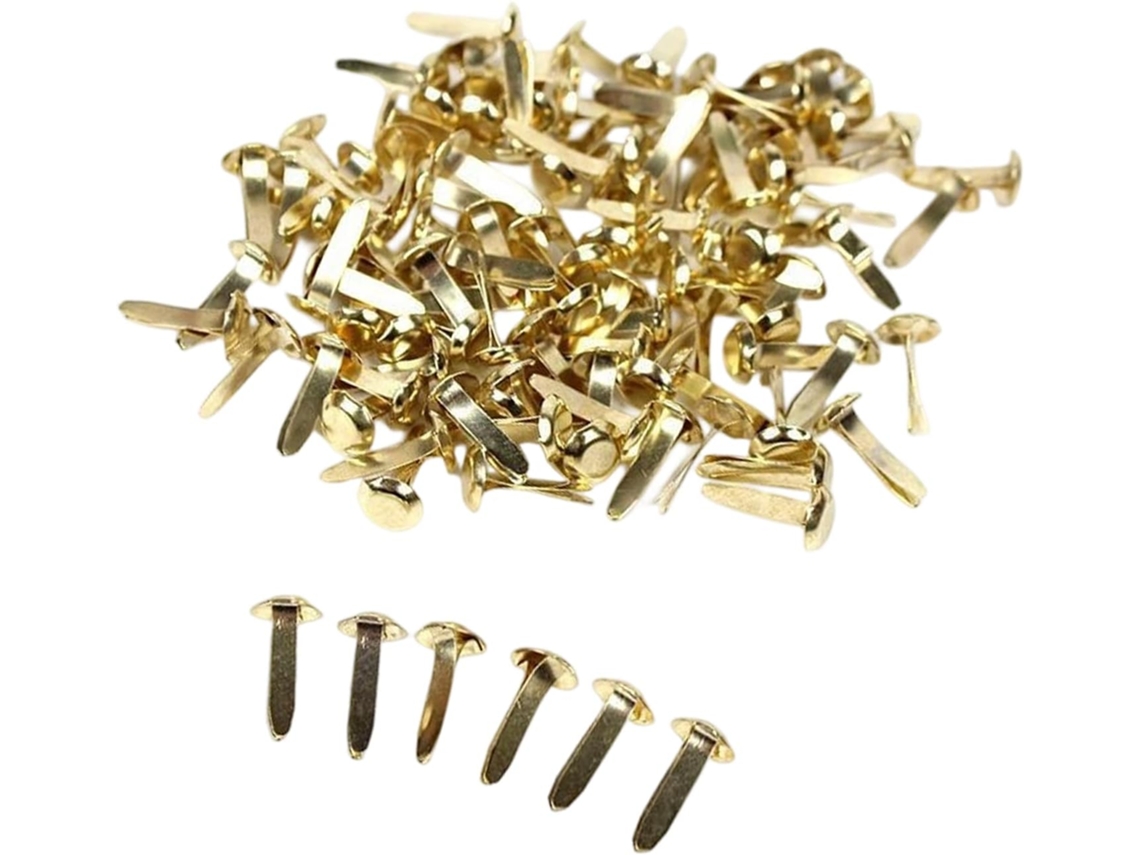Pacote Com 400 Pinos De Fixação Metal Polido, Ideais Para Decorações