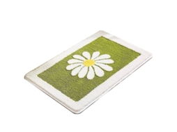Tapete De Banheiro Macio E Fofo Com Absorção Rápida E Anti-derrubada - Verde Claro 40x60cm