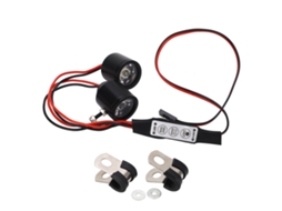 Mali farol de Carro Rc 3w Luz Brilhante 8 Modos Dinâmicos com Interruptor Controllável para Modificação de Carros Modelo