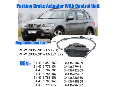 Aplicável Ao Atuador Do Freio De Estacionamento Bmw X5/x62006 2014pagamentocom Unidade De Controlenúmero De Substituição34436779451espere Sunny Spaces