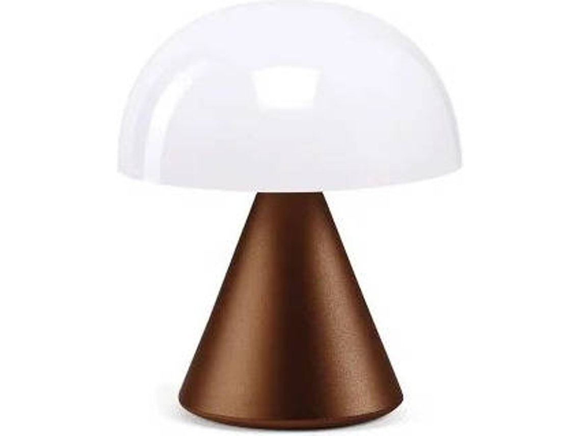 Candeeiro de Mesa LEXON LED Mina (7 x 8.3 cm - Bronze)