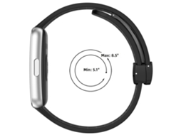 Pulseira de Silicone com Furos para Huawei Band 11/pro Fecho de Dobra CHABERLU