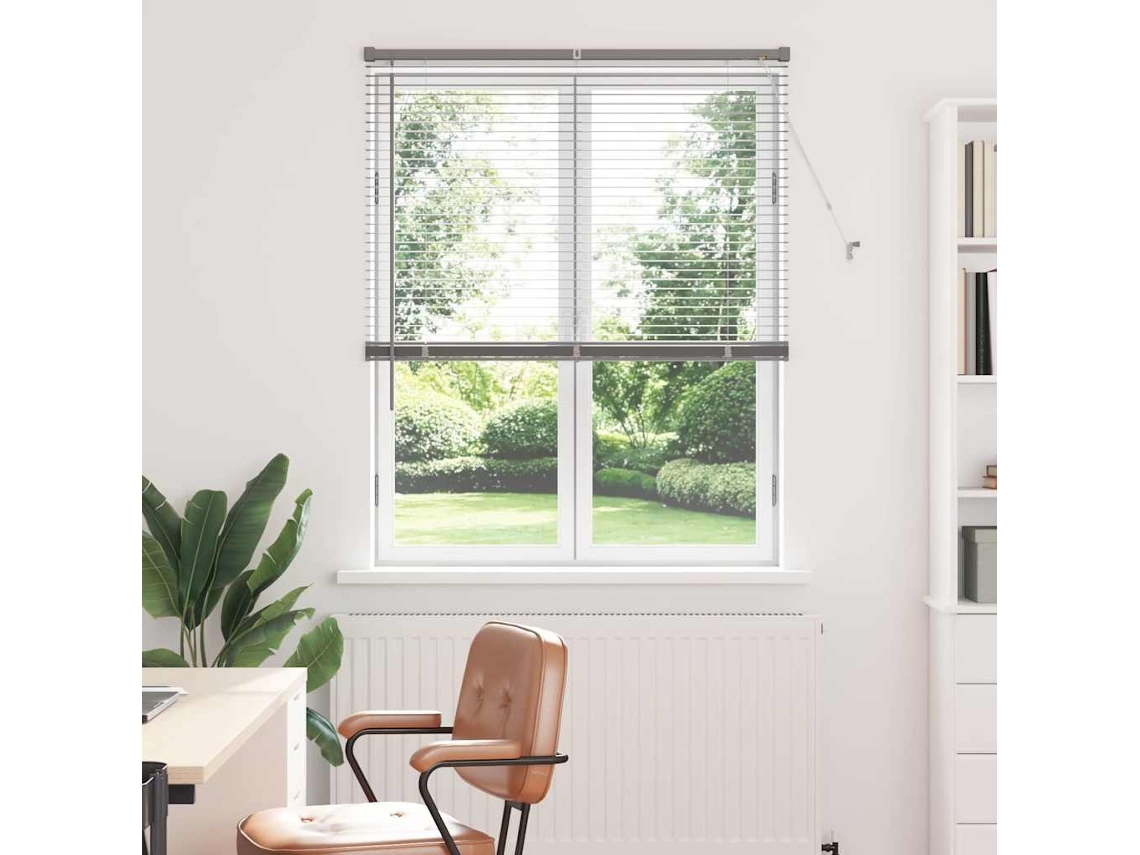Vidaxl Persianas Venecianas Prateado 175 X 100 Cm Alumínio