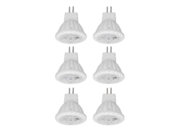 Lâmpadas Led Mr11 4w Gu4 Com Pino Duplo Regulável 360lm Para Áreas De Paisagismo De Jardim E Passarelas 220v Branco Quente 3000k Brilvibera