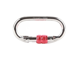 Mosquetão Mali ou Forma com Parafuso Trava 25kn Cc 0082 para escalada em Rocha Outdoor Vermelho