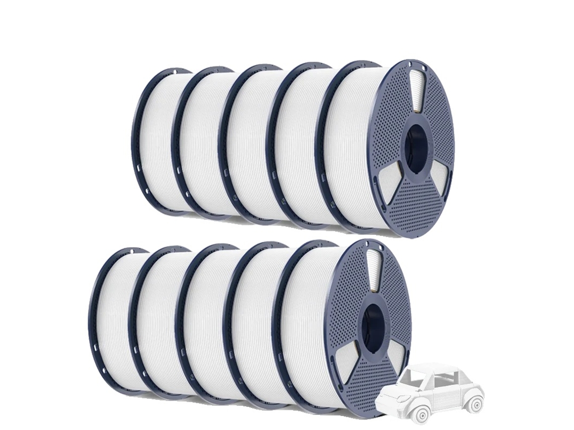 Filamento 3d, Material Petg, Alta Resistãªncia E Durabilidade, Branco Oem