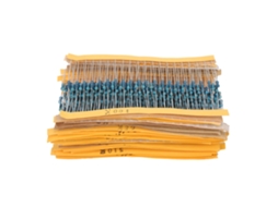 Kit De Resistores De Filme Metálico 600pcs 1/4w Assortido Para Equipamentos Eletrônicos Proteção Segura