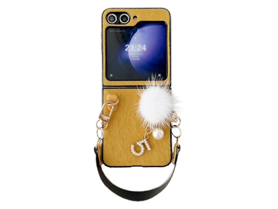 Capa De Celular De Pelúcia Com Cobertura Total E Alça