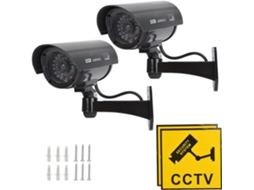 Câmera Falsa Câmera De Vigilância Câmera Analógica Com Led Infravermelho Vermelho Piscando
