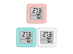 Mini-higrômetro Interno 3psc Termômetro Higrômetro E Monitor De Umidade Com Tela Lcd (branco + Verde)
