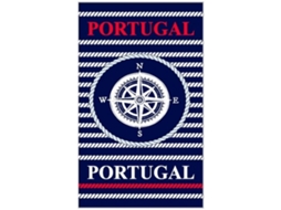 Toalha Praia Microfibra Portugal Rosa Dos Ventos E Cordas
