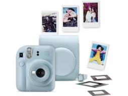 Kit Máquina Fotográfica Instantânea FUJIFILM Instax Mini 12 Azul