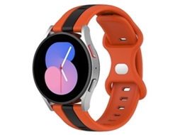 Lurelia Pulseira, Compatível Com Garmin Venu Sq 20mm Borboleta Fivela De Relógio Silicone Bicolor Laranja Vermelho
