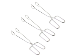 Pinças, tesouras e utensílios de cozinha de aço inoxidável Slowmoose (pacote com 3)