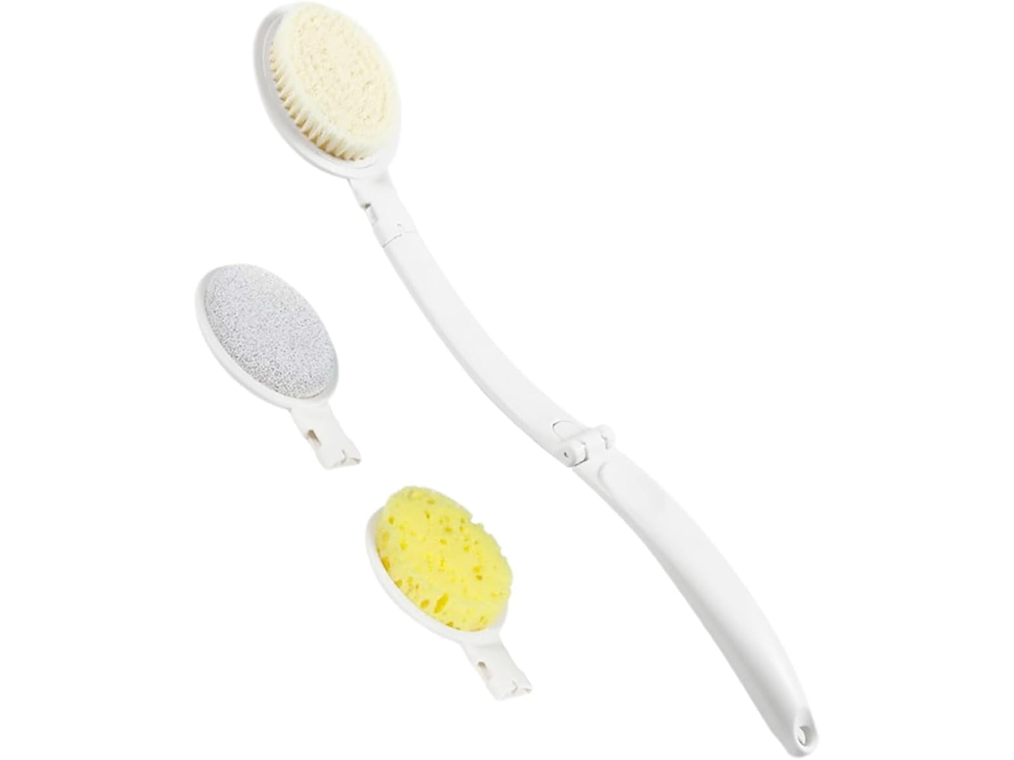 1-conjunto De Escova Banho Ergonômica Com Cabo Longo E Esfoliante Macia Para Limpeza Prática, Ideal Para Homens E