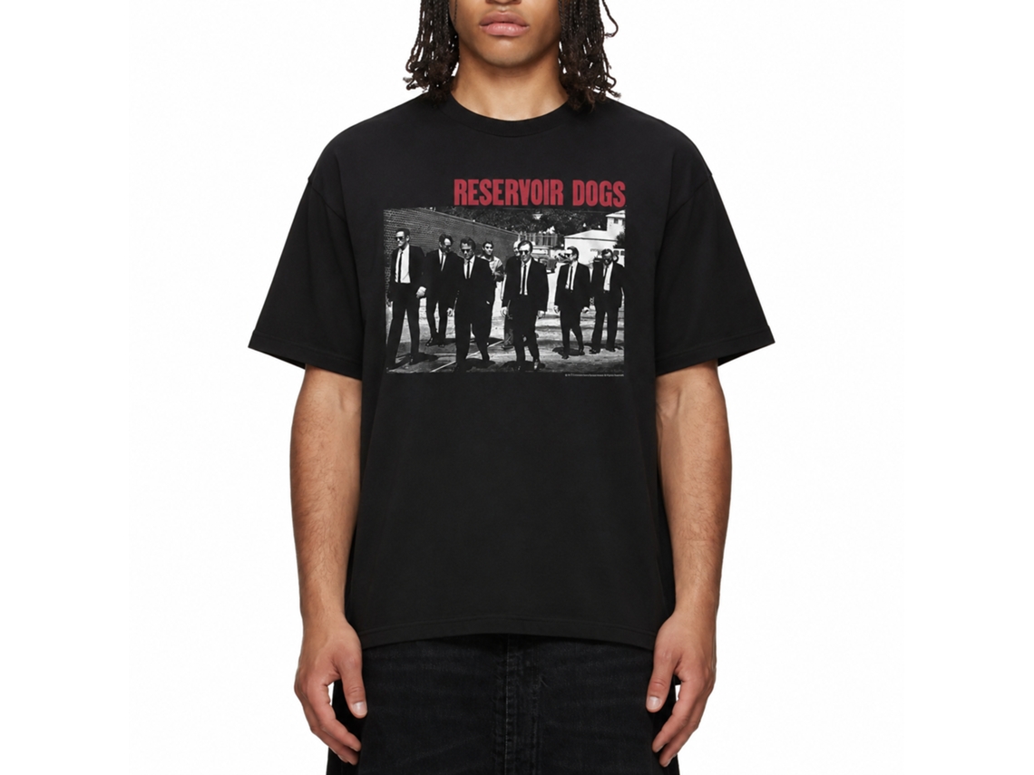 Rockinstone Reservoir Dogs Movie Groupshot Black Adult T-shirt Size:xxl